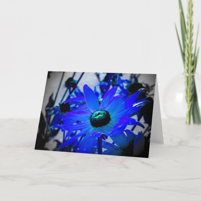 Blue Flower Card (Front)