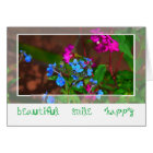 Blue flower-Card
