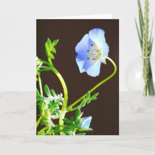 Blue Flower-Card Card