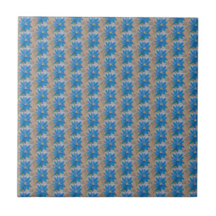 Blue Flower Ceramic Tile