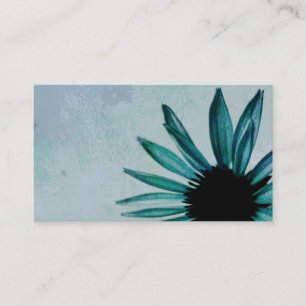 blue flower custom business card template