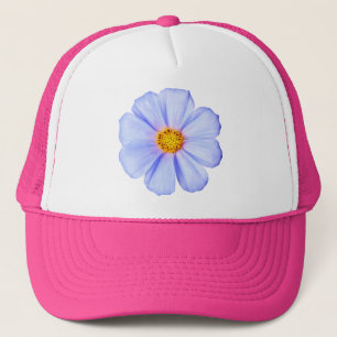 Blue Flower - Customised Cosmos Daisies Template Trucker Hat