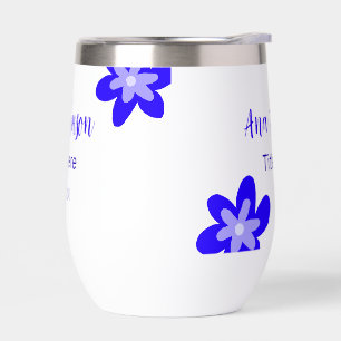 Blue flower doodle name title year 20XX profession