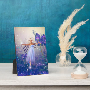 Blue Flower Fairy Plaque