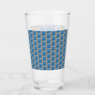 Blue Flower Glass