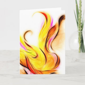 Blue Flower Invert Greeting Card