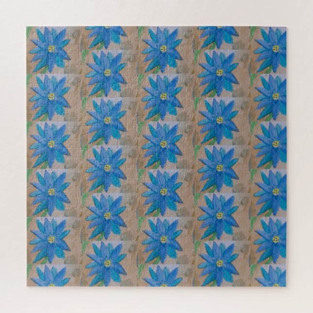 Blue Flower Jigsaw Puzzle (Vertical)