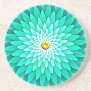 Blue Flower Mandala-68566 Coaster