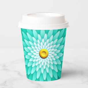 Blue Flower Mandala-68566 Paper Cups
