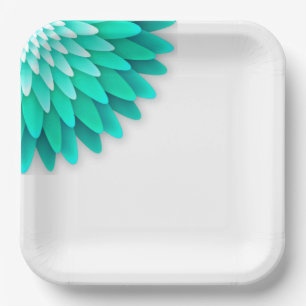 Blue Flower Mandala-68566 Paper Plates