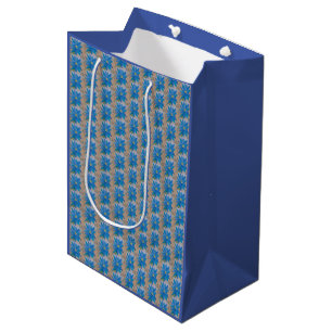 Blue Flower Medium Gift Bag