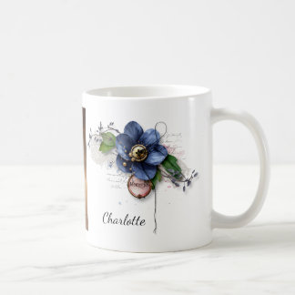 Blue Flower Memories Mug