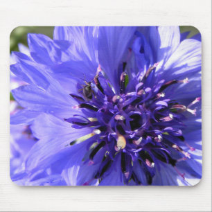 Blue Flower Mouse Pad