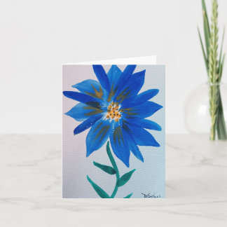 Blue Flower Note Card