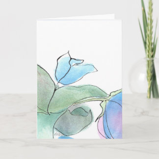 Blue Flower Notecard