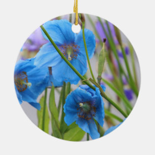 Blue Flower Ornament