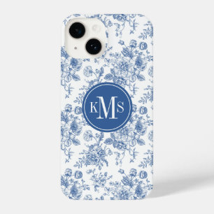 Blue Flower Pattern iPhone 14 Case