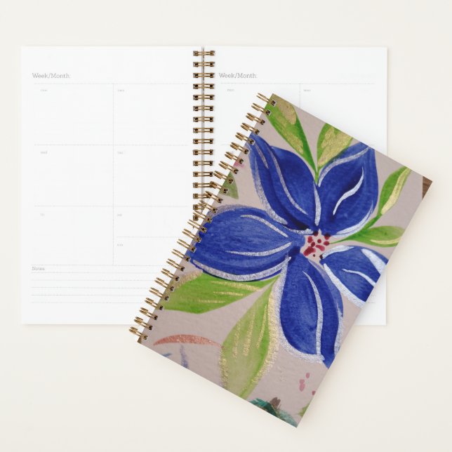 Blue Flower Planner (Display)