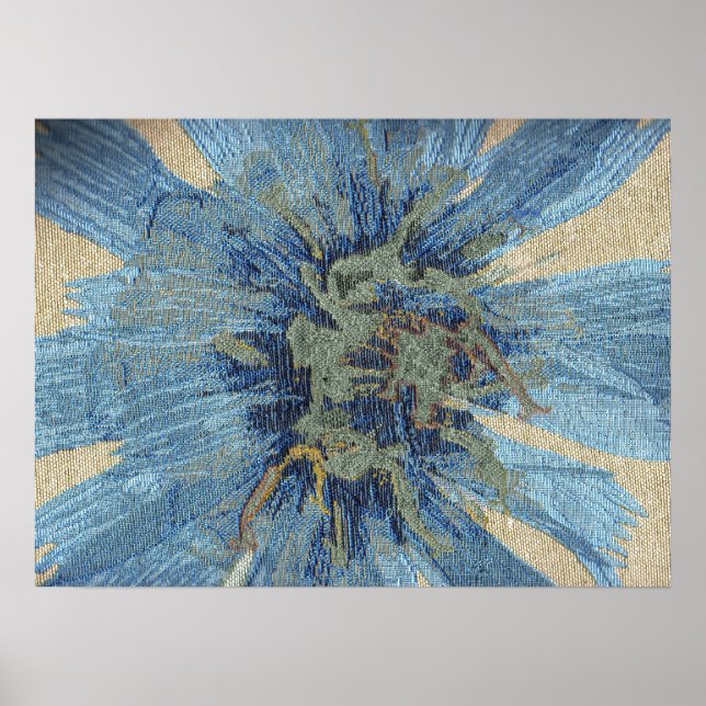 blue flower poster (Front)