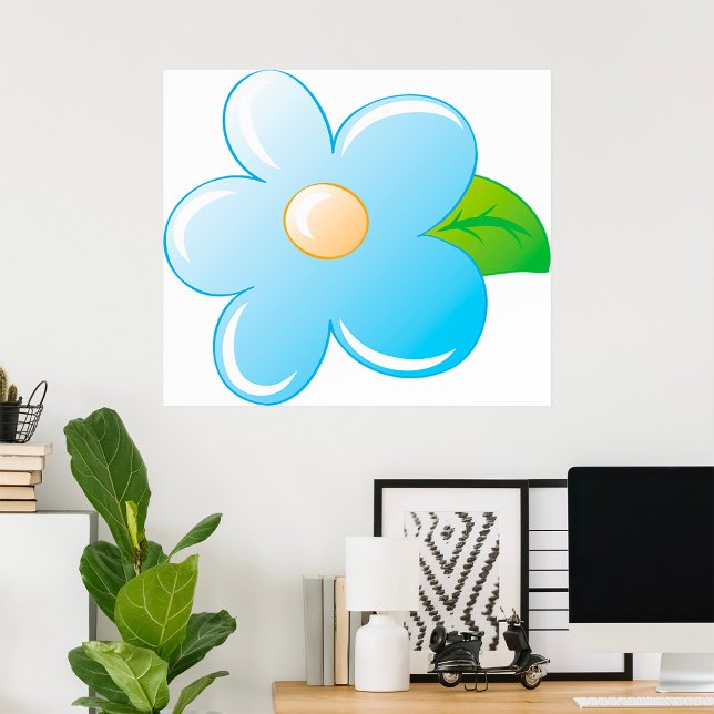 Blue Flower Poster (Creator Uploaded)