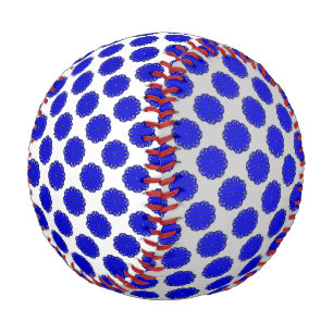 Blue Flower Ribbon by Kenneth Yoncich Baseball