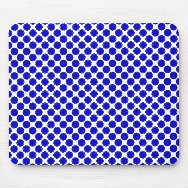 Blue Flower Ribbon by Kenneth Yoncich Mouse Pad (Front)