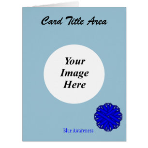 Blue Flower Ribbon Template by Kenneth Yoncich