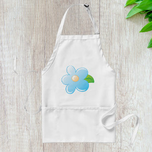 Blue Flower Standard Apron