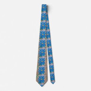 Blue Flower Tie