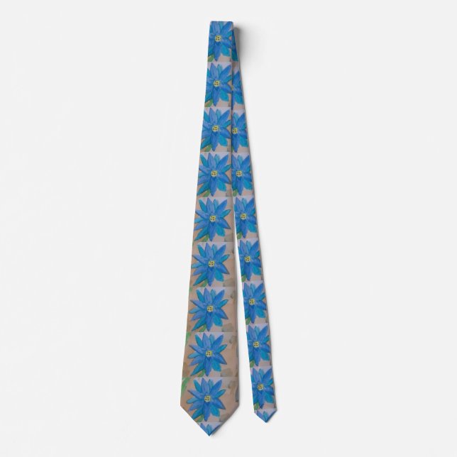 Blue Flower Tie (Front)