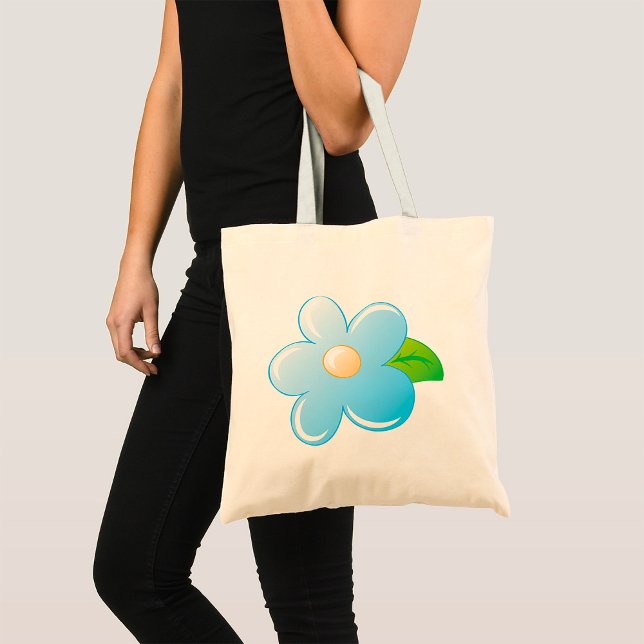 Blue Flower Tote Bag (Creator Uploaded)
