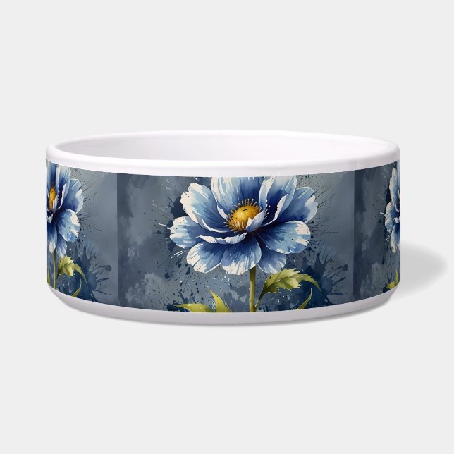 Blue flower watercolour pattern (Front)