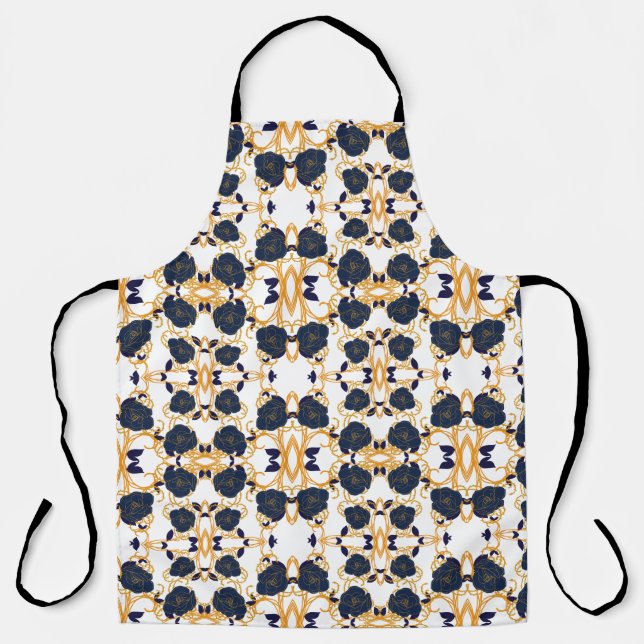 BLUE FLOWERS APRON (Front)