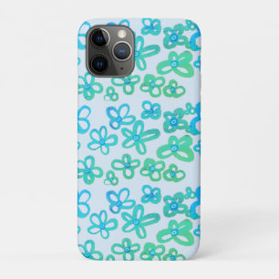 Blue flowers Case-Mate iPhone case