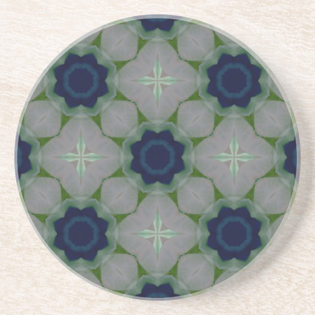 Blue Flowers Coaster (Front)