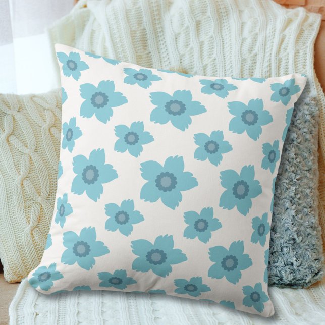 Blue Flowers  Cushion (Creator Uploaded)
