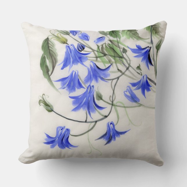 Blue Flowers Cushion (Front)