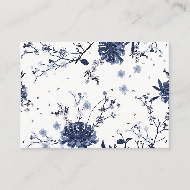 Blue flowers discount card (Front)