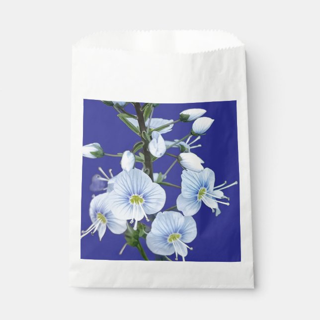 Blue flowers favour bags (Front)