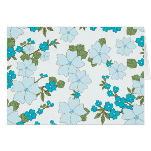 Blue Flowers, Floral Pattern, Pattern Of Flowers