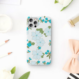 Blue Flowers, Floral Pattern, Pattern Of Flowers Case-Mate iPhone Case