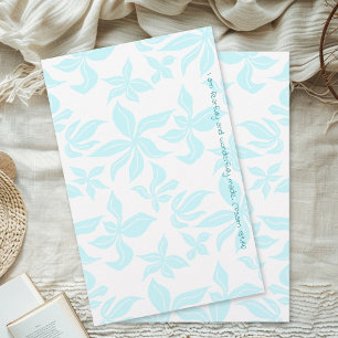 Blue Flowers Hand-illustrated Verse Stationery