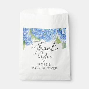  Blue Flowers Hydrangea Baby Shower Favour Bags