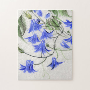 Blue Flowers Jigsaw Puzzle