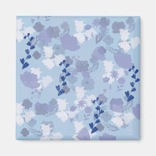 Blue Flowers Magnet