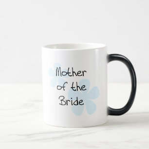 Blue Flowers Mother of Bride Magic Mug