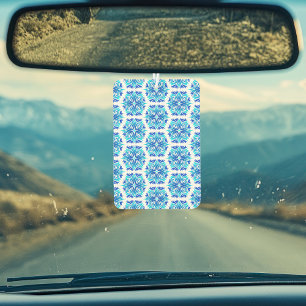 Blue Flowers, Pattern Of Flowers, Floral Pattern Car Air Freshener