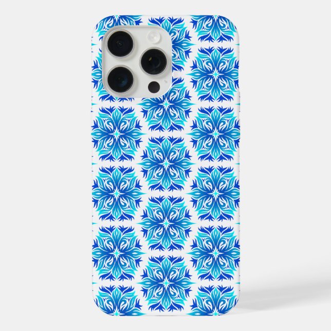 Blue Flowers, Pattern Of Flowers, Floral Pattern iPhone Case (Back)