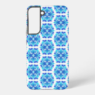 Blue Flowers, Pattern Of Flowers, Floral Pattern Samsung Galaxy Case