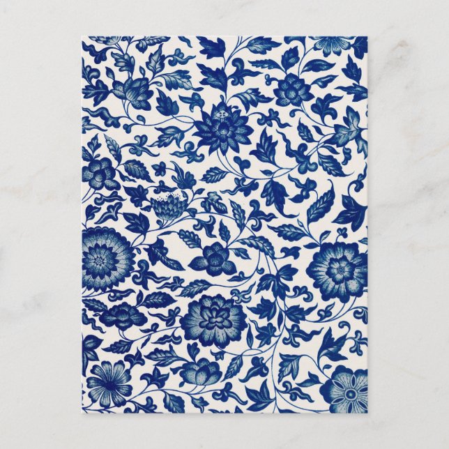 Blue flowers postcard (Front)